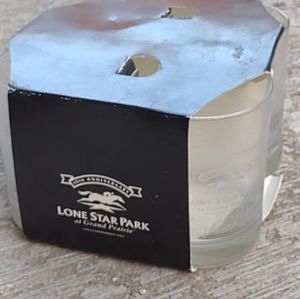 Lone Star Park at Grand Prairie Texas bar glasses New 10 Anniversary 2000